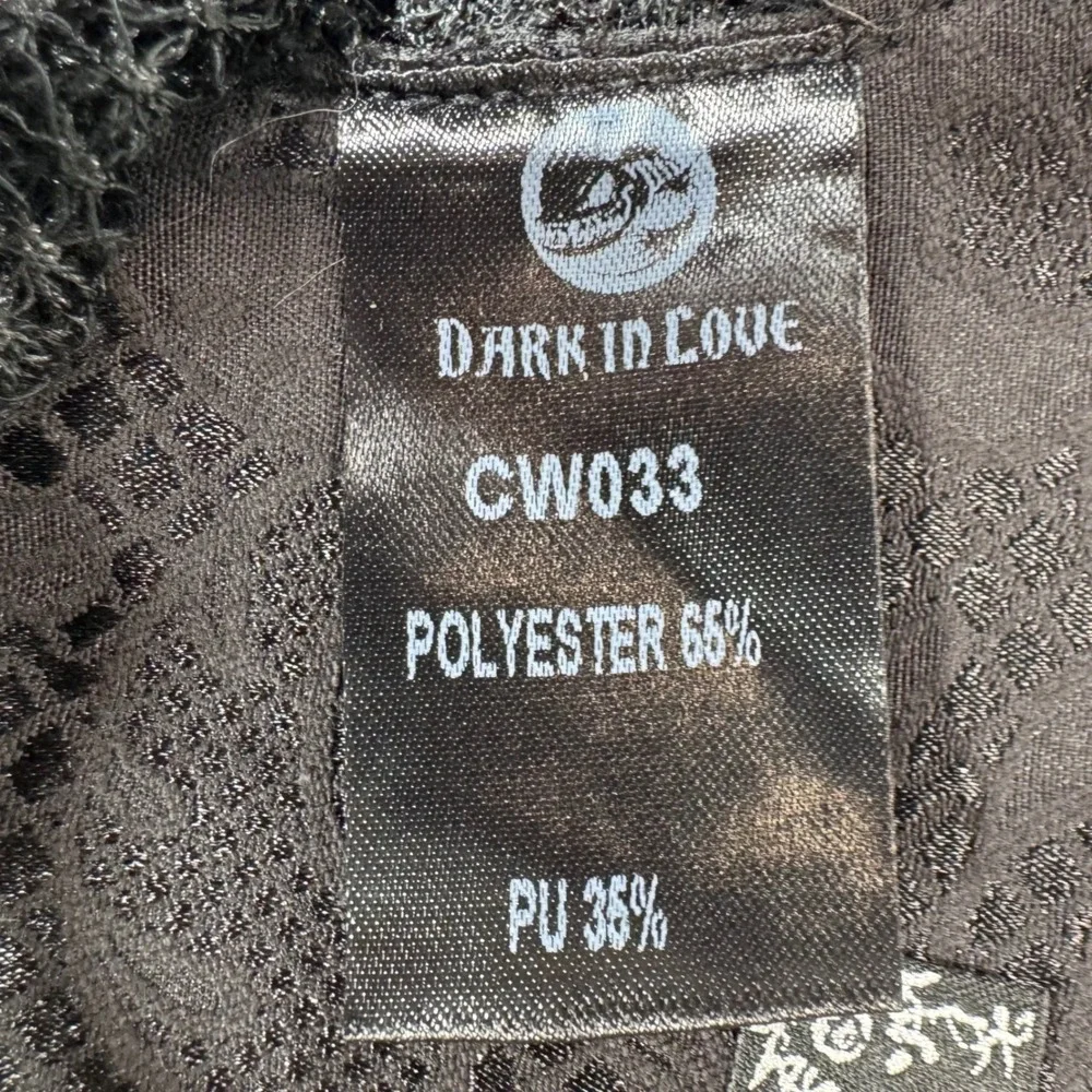 Dark In Love Corset Belt Womens M Black Lace Velvet Lace Up Victorian Goth CW033